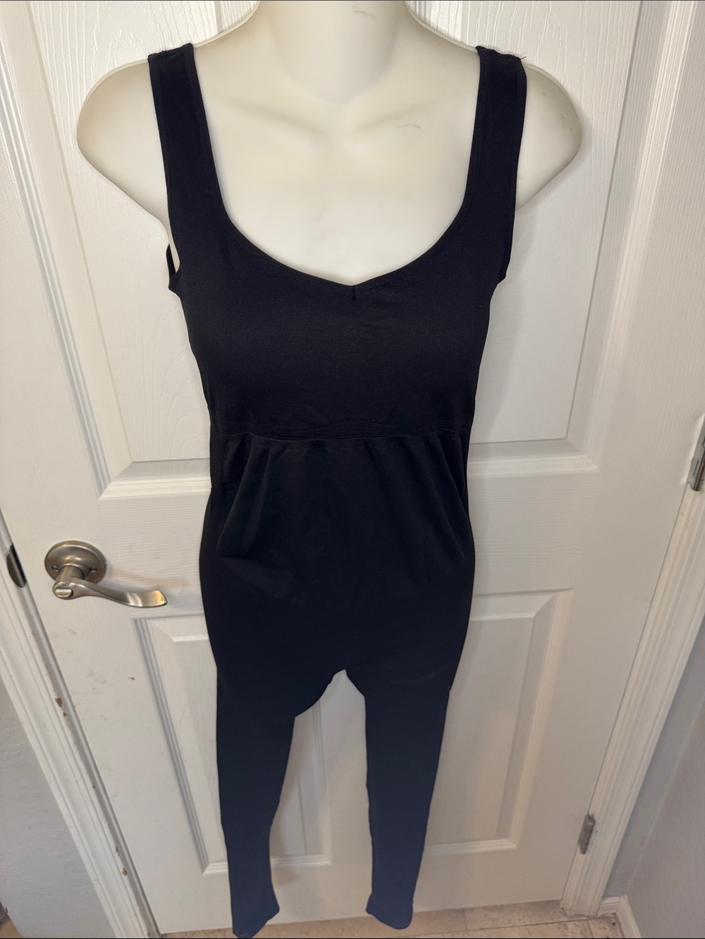 Black Sleeveless Maternity Jumpsuit M/L
